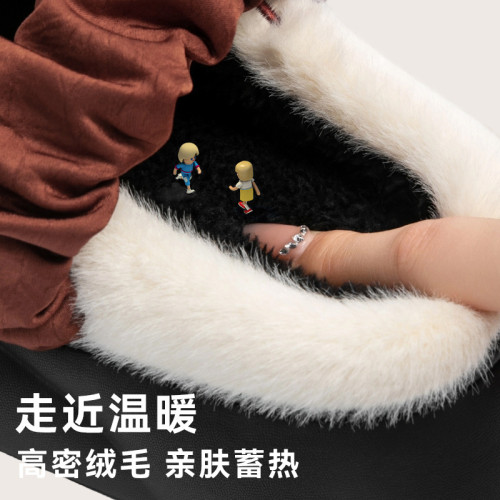 蝴蝶結棉拖鞋女款秋冬季外穿加絨保暖室內家居防滑毛毛拖棉拖女款 蝴蝶結棉拖鞋女款秋冬季外穿加絨保暖室內家居防滑毛毛拖棉拖女款