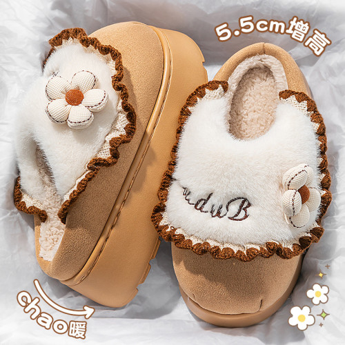 增高棉拖鞋女款2025新款秋冬季室內家居可愛毛毛絨保暖厚底棉拖女 增高棉拖鞋女款2025新款秋冬季室內家居可愛毛毛絨保暖厚底棉拖女