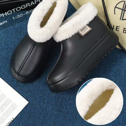 2025新款棉鞋家居保暖女士冬季防滑EVA厚底毛絨外穿時尚雪地靴