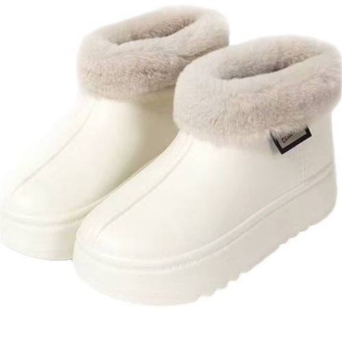 2025新款棉鞋家居保暖女士冬季防滑EVA厚底毛絨外穿時尚雪地靴