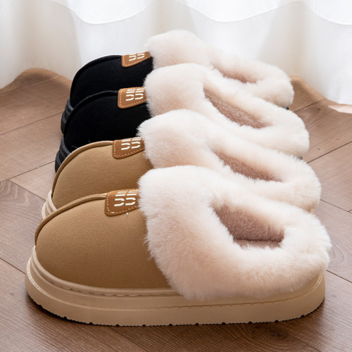 棉拖鞋女款冬季毛毛絨加厚保暖室內防滑時尚厚底ins冬天家居拖鞋