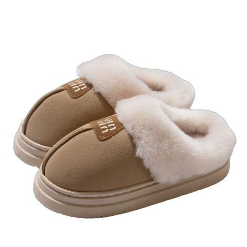 棉拖鞋女款冬季毛毛絨加厚保暖室內防滑時尚厚底ins冬天家居拖鞋