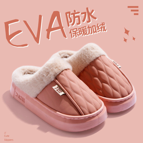 防水毛絨棉拖鞋女士秋冬保暖加絨厚底防滑家居室內情侶毛毛拖鞋男 防水毛絨棉拖鞋女士秋冬保暖加絨厚底防滑家居室內情侶毛毛拖鞋男