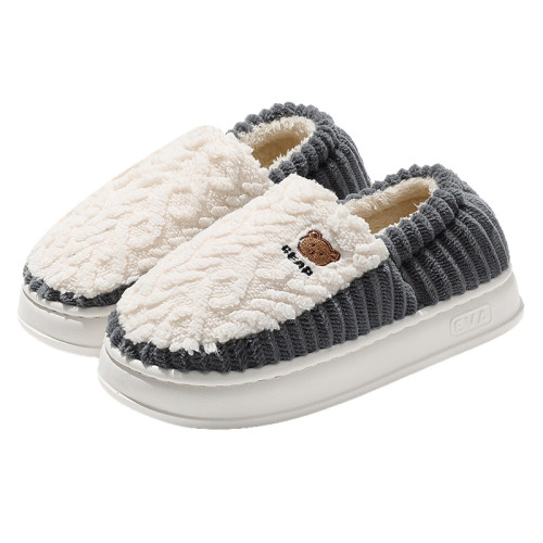 棉拖鞋男秋冬季2025年新款室內居家防滑家用情侶毛線拖鞋女款 棉拖鞋男秋冬季2025年新款室內居家防滑家用情侶毛線拖鞋女款