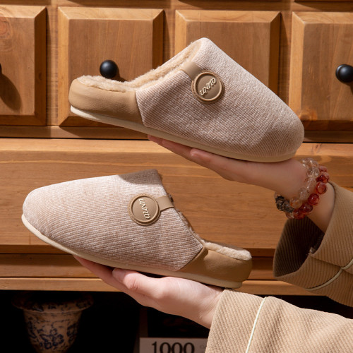 日式厚底棉拖鞋女款秋冬季家居室內防滑保暖毛毛絨勃肯拖鞋男冬天 日式厚底棉拖鞋女款秋冬季家居室內防滑保暖毛毛絨勃肯拖鞋男冬天