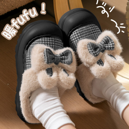 毛絨絨棉拖鞋女款2025新款室內家居月子保暖防滑厚底棉拖女可外穿 毛絨絨棉拖鞋女款2025新款室內家居月子保暖防滑厚底棉拖女可外穿