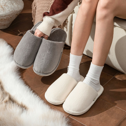 秋冬季日式簡約棉拖鞋男士室內居家禦寒防滑臭腳情侶靜音棉拖女 秋冬季日式簡約棉拖鞋男士室內居家禦寒防滑臭腳情侶靜音棉拖女