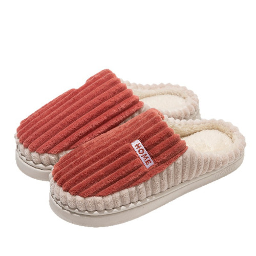 2025條紋新款棉拖鞋男女時尚情侶厚底加絨保暖秋冬季地板棉拖 2025條紋新款棉拖鞋男女時尚情侶厚底加絨保暖秋冬季地板棉拖