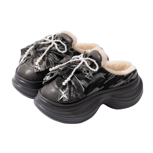 踩屎感棉拖鞋女款2025新款秋冬季室內家居保暖防滑厚底增高棉拖女 踩屎感棉拖鞋女款2025新款秋冬季室內家居保暖防滑厚底增高棉拖女