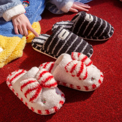 棉拖鞋女2025新款秋冬季家居室內防滑毛絨防寒保暖可愛孕婦月子鞋