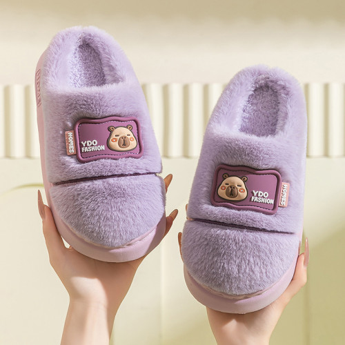 2025小熊新款棉拖鞋男女時尚情侶厚底加絨保暖秋冬季地板棉拖 2025小熊新款棉拖鞋男女時尚情侶厚底加絨保暖秋冬季地板棉拖