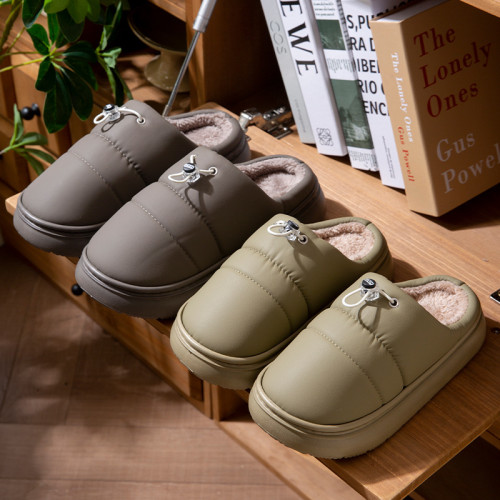 羽絨防水棉拖鞋男秋冬季2025新款室內家居厚底家用防滑保暖棉拖女 羽絨防水棉拖鞋男秋冬季2025新款室內家居厚底家用防滑保暖棉拖女