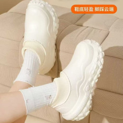 2025秋冬季新款Eva防水加絨加厚保暖棉鞋男女包跟時尚短靴雪地靴