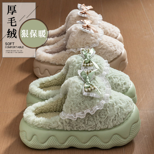 厚底月子棉拖鞋女士秋冬季2025新款室內家居毛毛絨保暖防滑棉拖女 厚底月子棉拖鞋女士秋冬季2025新款室內家居毛毛絨保暖防滑棉拖女