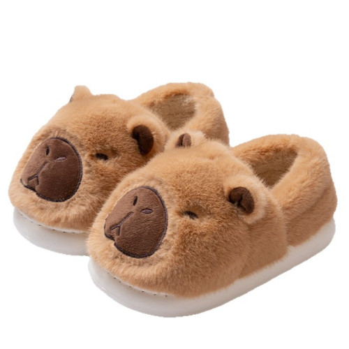 卡皮巴拉親子棉拖鞋女秋冬季包跟2025新款室內防滑保暖厚底棉鞋男 卡皮巴拉親子棉拖鞋女秋冬季包跟2025新款室內防滑保暖厚底棉鞋男