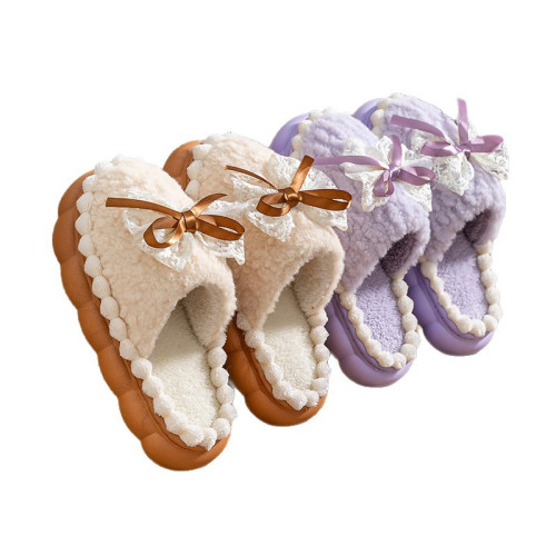 2025蝴蝶結新款棉拖鞋女時尚情侶厚底加絨保暖秋冬季地板棉拖 2025蝴蝶結新款棉拖鞋女時尚情侶厚底加絨保暖秋冬季地板棉拖