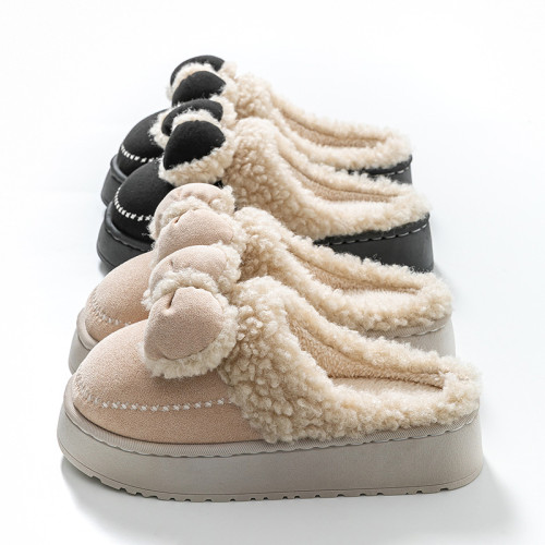 2025蝴蝶結新款棉拖鞋女時尚情侶厚底加絨保暖秋冬季地板棉拖跨 2025蝴蝶結新款棉拖鞋女時尚情侶厚底加絨保暖秋冬季地板棉拖跨