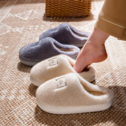 踩屎感棉拖鞋女秋冬季2025新款室內家居毛毛絨保暖厚底防滑棉拖男
