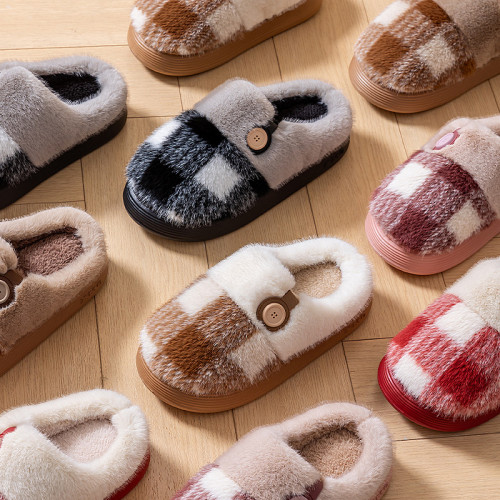 踩屎感棉拖鞋女士秋冬季2025新款室內家居防滑厚底保暖毛絨月子鞋 踩屎感棉拖鞋女士秋冬季2025新款室內家居防滑厚底保暖毛絨月子鞋