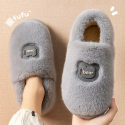 防滑棉拖鞋男款2025新款秋冬季室內家居加絨保暖厚底防臭棉拖男士