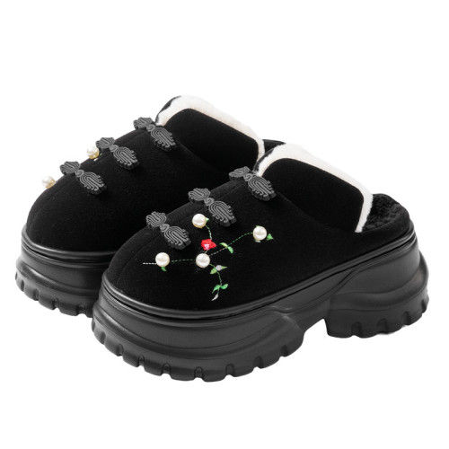 厚底棉拖鞋女款秋冬季2025新款室內家居外穿保暖防滑踩屎感棉拖女 厚底棉拖鞋女款秋冬季2025新款室內家居外穿保暖防滑踩屎感棉拖女