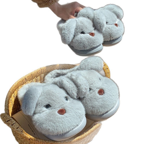 新款厚毛絨小狗毛毛棉拖鞋女冬聚保暖居家室內可愛防滑卡通棉鞋 新款厚毛絨小狗毛毛棉拖鞋女冬聚保暖居家室內可愛防滑卡通棉鞋