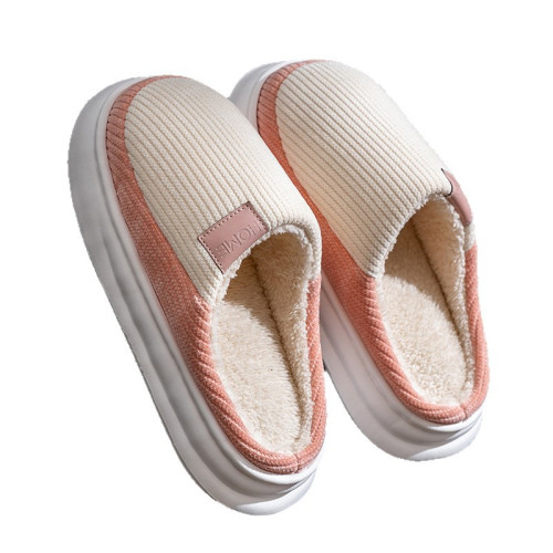 2025新款棉拖鞋男女時尚情侶厚底加絨保暖秋冬季地板條紋棉拖 2025新款棉拖鞋男女時尚情侶厚底加絨保暖秋冬季地板條紋棉拖