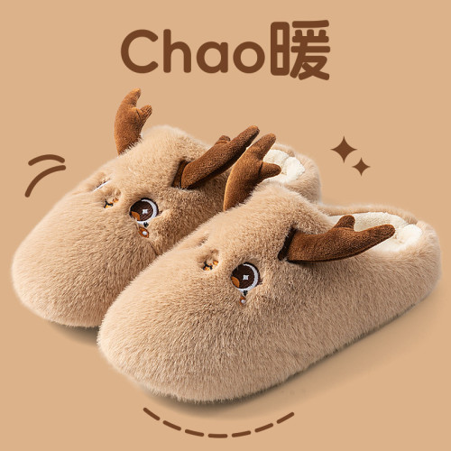 防臭棉拖鞋男款2025新款秋冬季室內家居保暖防滑踩屎感加絨棉拖男