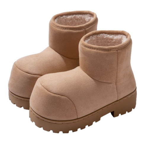 網紅時尚大頭雪地靴女款冬季外穿棉鞋全包跟厚底加絨保暖麵包鞋女 網紅時尚大頭雪地靴女款冬季外穿棉鞋全包跟厚底加絨保暖麵包鞋女