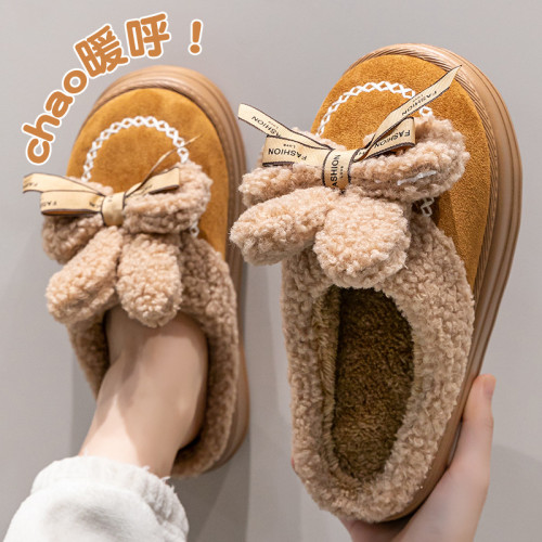 踩屎感棉拖鞋女士秋冬季2025新款室內家居防滑厚底保暖毛絨月子鞋 踩屎感棉拖鞋女士秋冬季2025新款室內家居防滑厚底保暖毛絨月子鞋