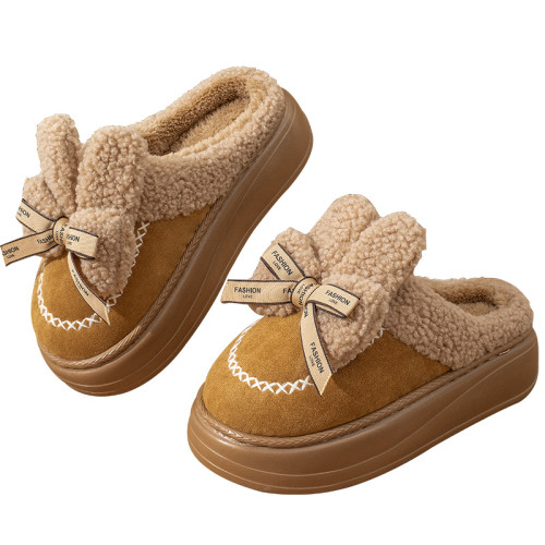 踩屎感棉拖鞋女士秋冬季2025新款室內家居防滑厚底保暖毛絨月子鞋 踩屎感棉拖鞋女士秋冬季2025新款室內家居防滑厚底保暖毛絨月子鞋