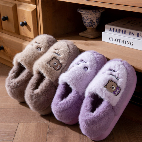 可愛情侶棉拖鞋男2025秋冬季新款外穿加厚保暖孕婦月子包跟棉鞋女 可愛情侶棉拖鞋男2025秋冬季新款外穿加厚保暖孕婦月子包跟棉鞋女