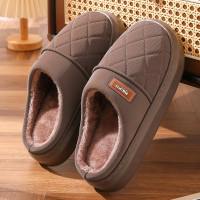 加厚棉拖鞋男士秋冬季新款家居保暖毛毛防滑舒適棉鞋女士外穿