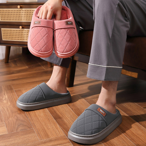加厚棉拖鞋男士秋冬季新款家居保暖毛毛防滑舒適棉鞋女士外穿 加厚棉拖鞋男士秋冬季新款家居保暖毛毛防滑舒適棉鞋女士外穿