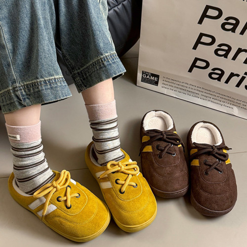 2025年新款棉拖鞋女秋冬季外穿ins網紅系帶暖絨家居防滑厚底拖鞋 2025年新款棉拖鞋女秋冬季外穿ins網紅系帶暖絨家居防滑厚底拖鞋