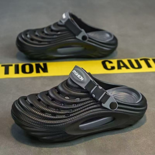 夏季新男士洞洞鞋潮流百搭厚底軟底空氣迴彈感兩用沙灘包頭拖鞋 夏季新男士洞洞鞋潮流百搭厚底軟底空氣迴彈感兩用沙灘包頭拖鞋