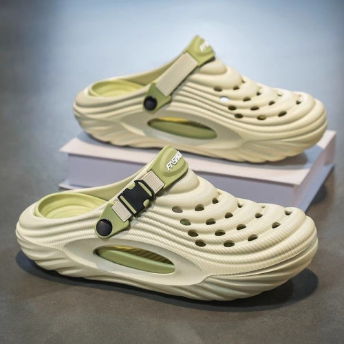 夏季新男士洞洞鞋潮流百搭厚底軟底空氣迴彈感兩用沙灘包頭拖鞋 夏季新男士洞洞鞋潮流百搭厚底軟底空氣迴彈感兩用沙灘包頭拖鞋