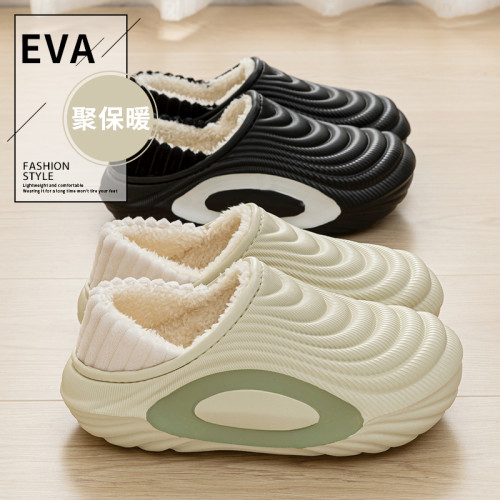 保暖包跟棉拖鞋女5新冬季防滑防水加絨居家踩屎感月子鞋男 保暖包跟棉拖鞋女5新冬季防滑防水加絨居家踩屎感月子鞋男