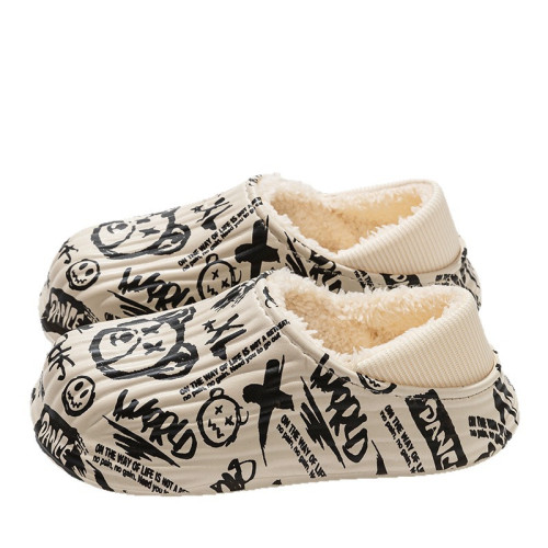 街頭潮男包頭防水保暖棉拖鞋保暖防滑家居棉鞋女冬季情侶棉拖鞋 街頭潮男包頭防水保暖棉拖鞋保暖防滑家居棉鞋女冬季情侶棉拖鞋