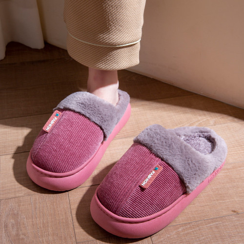 棉拖鞋女士2025新款冬季室內家居防滑情侶厚底暖絨毛毛拖鞋男冬天 棉拖鞋女士2025新款冬季室內家居防滑情侶厚底暖絨毛毛拖鞋男冬天