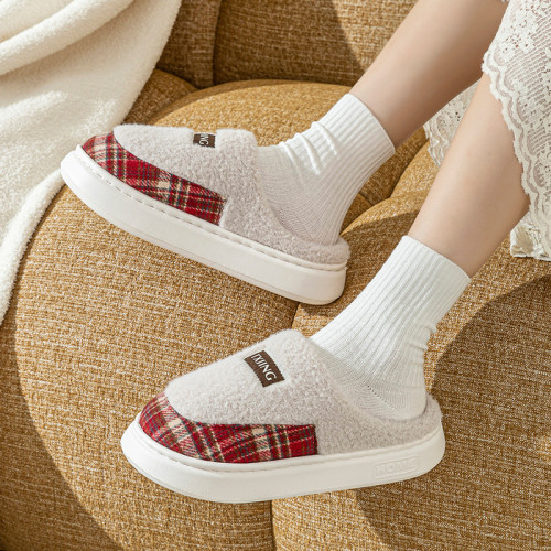 2025雙拼色新款棉拖鞋男女時尚情侶厚底加絨保暖秋冬地板棉拖 2025雙拼色新款棉拖鞋男女時尚情侶厚底加絨保暖秋冬地板棉拖