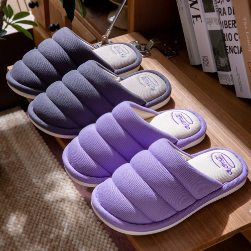 厚底保暖TPR防滑大底棉拖鞋女士秋冬季室內家居情侶保暖防滑棉鞋