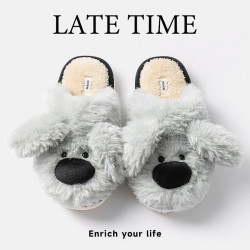 踩屎感棉拖鞋女士秋冬季室內家居保暖加絨加厚毛毛鞋情侶棉拖女款