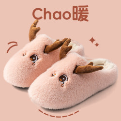 踩屎感棉拖鞋女款2025新款秋冬季室內家居保暖防滑毛毛絨月子棉拖