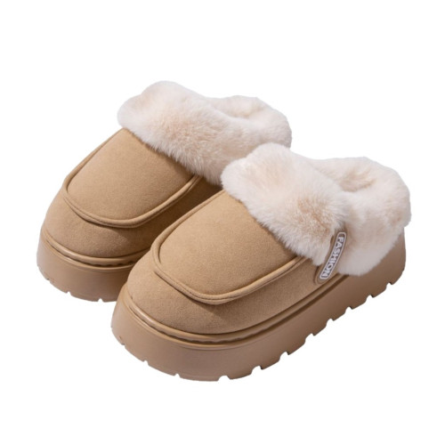 棉拖鞋女冬季新款ins外穿防水保暖時尚厚底增高懶人室內包頭毛拖 棉拖鞋女冬季新款ins外穿防水保暖時尚厚底增高懶人室內包頭毛拖