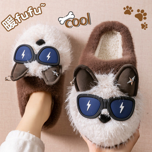 保暖棉拖鞋女款2025新款秋冬季室內家居厚底防滑毛絨踩屎感棉拖女