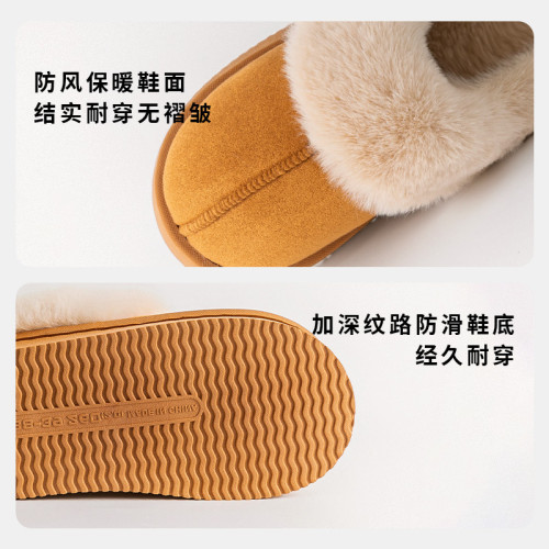 厚底棉拖鞋女款秋冬季2025新款室內家居保暖加絨毛毛防滑月子棉拖 厚底棉拖鞋女款秋冬季2025新款室內家居保暖加絨毛毛防滑月子棉拖