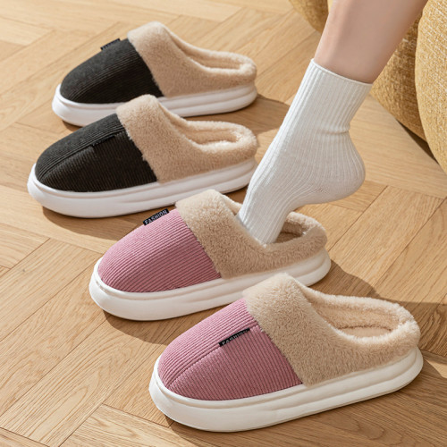 2025翻毛新款棉拖鞋男女時尚情侶厚底加絨保暖秋冬季地板棉拖 2025翻毛新款棉拖鞋男女時尚情侶厚底加絨保暖秋冬季地板棉拖