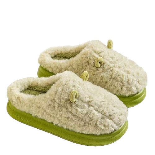 2025小耳朵新款棉拖鞋男女時尚情侶厚底加絨保暖秋冬季地板拖 2025小耳朵新款棉拖鞋男女時尚情侶厚底加絨保暖秋冬季地板拖