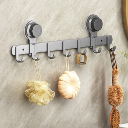 房間免打孔掛鉤強力承重衛生間壁掛門後掛衣架浴室一排掛衣架收納